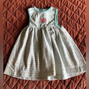 Vintage Healthtex blue/ heart dress